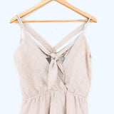 Doe & Rae Striped Back Tie Romper NWT- Size S
