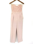 Express Light Pink Lace Bodice Strapless Jumpsuit NWT- Size 2