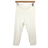 Nike Cream Quilted Dri Fit Leggings- Size L (Inseam 20”, we have matching top)