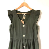 Listicle Olive Faux Button Up Dress NWT- Size S