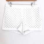 Club Monaco White Eyelet Shorts- Size 4