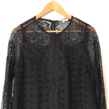 Entro Black Lace Blouse- Size S
