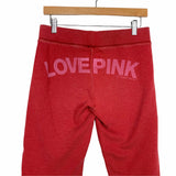 PINK Victoria's Secret Red "Love Pink" Graphic Sweatpants- Size XS (Inseam 23")