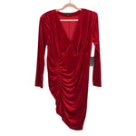 Eloquii Red Velvet Shoulder Padded Dress NWT- Size 14