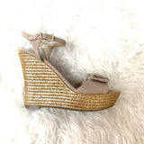 G by Guess Suede Bow Gold Wedge- Size 7