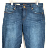 Kut from the Kloth Dark Wash Straight Leg Cuffed Jeans- Size 4 (Inseam 26.5")
