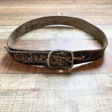 Pink Floyd Distressed Leather AUTOGRAPHED Belt- Size 34 (see notes)