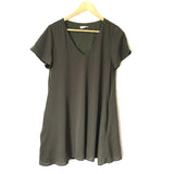La Miel Olive Green V Neck Dress- Size S