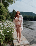 Aerie Mocha/Peach Floral String Cheeky Bikini Bottoms- Size XL (we have matching top, sold out online)