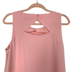 Loft Pink Sleeveless Ruffle Hem Dress- Size 14