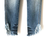 KanCan Frayed Angled Hem Skinny Jeans NWT- Size 3/25 (Inseam 24.5")