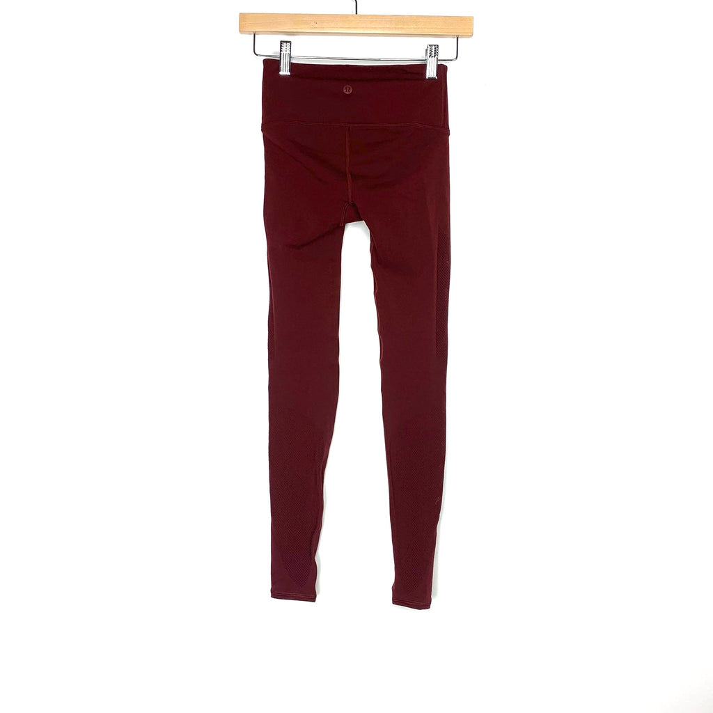 lululemon athletica, Pants & Jumpsuits, Lululemon Fast And Free Legging  Size 6 Maroon