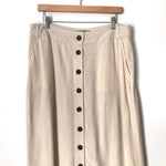 ASOS Button Down Front Midi Skirt- Size 12