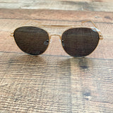 No Brand Gold Aviator Sunglasses