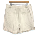 Wild Fable Khaki Front Pleated Cuffed Hem Shorts- Size XL