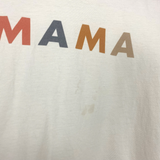 No Brand Cream/Orange/Grey MAMA Tee- Size ~XL (See Notes)