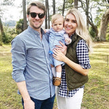 J Crew Boy Fit Gingham Button Up- Size M