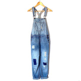 Forever 21 Distressed Denim Overalls- Size 26