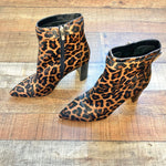 Sole Society Cow Hair Heeled Booties- Size 9.5