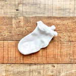 Kid's Basic White Ruffle Cuff Socks- Size ~18-24M (see notes)