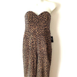 Express Strapless Animal Print Jumpuit NWT- Size 2