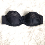 Body Glove Black Underwire Strapless Bikini Top- Size S (TOP ONLY)