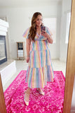 J Crew Rainbow Gingham Faux Wrap Dress- Size 12 (see notes, sold out online)