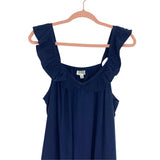 The Drop Navy @graceatwood Ruffle V-Neck Maxi Dress NWT- Size XL (Sold Out Online!)