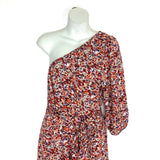 American Eagle Floral One Shoulder Belted Dress NWT- Size L