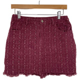 Newbury Kustom Burgundy Skirt- Size S