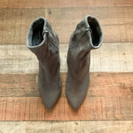 Steve Madden Grey Lolli Suede Booties- Size 7.5