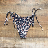 No Brand Animal Print String Bikini Bottoms- Size S