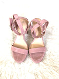 Antonio Melani Light Pink Suede Block Heel- Size 7 (See notes!)