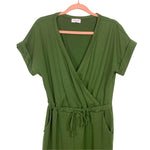 Pink Lily Olive Surplice Front Jumpsuit- Size M (sold out online)