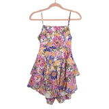 Angel Biba Floral Wired Front Back Tie Romper- Size S