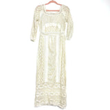 zara cream crochet dress Zara Hand-Crocheted Mini Dress My Beachy Side