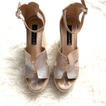 Steven by Steve Madden Metallic Sirena Espadrilles Wedges- Size 7 (see notes)