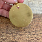 SUGARFIX by BaubleBar Gold Round Pendant Necklace (see notes)