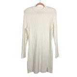 Abercrombie & Fitch White Cable Knit Sweater Dress- Size XL (sold out online, see notes)