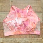 Wavvy Pink/Orange Tie Dye Padded Sports Bra- Size L (We Have Matching Bottoms!)