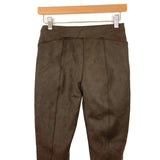 SPANX Chocolate Brown Faux Suede Leggings NWT- Size S Petite (Inseam 24")