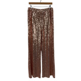 Eloquii Elements Rose Gold Flare Leg Sequin Pants NWT- Size 14 (Inseam 30.5", sold out online)