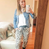 First Love Animal Print Jogger Pants- Size S