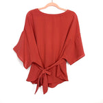 Hayden Orange Belted Top- Size S/M