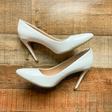 DIDIFU- White Stiletto Heels- Size 7 (see notes)