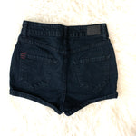 BDG Black High Rise Erin 5 Pocket Shortie Denim Shorts- Size 24