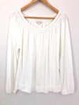 Ella Moss Crochet Boatneck Blouse- Size XS