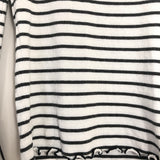 Free People Striped Tiered Ruffle Sleeve Top- Size XS