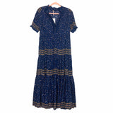Free People Navy Floral Print Maxi Dress NWT- Size XS