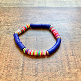 No Brand Blue/Color Vinyl Disc Bracelet